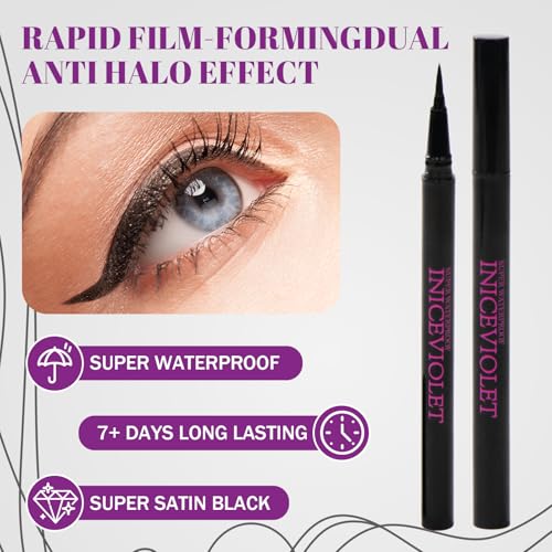 Delineador líquido negro waterproof pack x2 miniatura 2