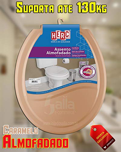 Tampa de Vaso/Assento Sanitário Caramelo Almofadado 2389 Herc