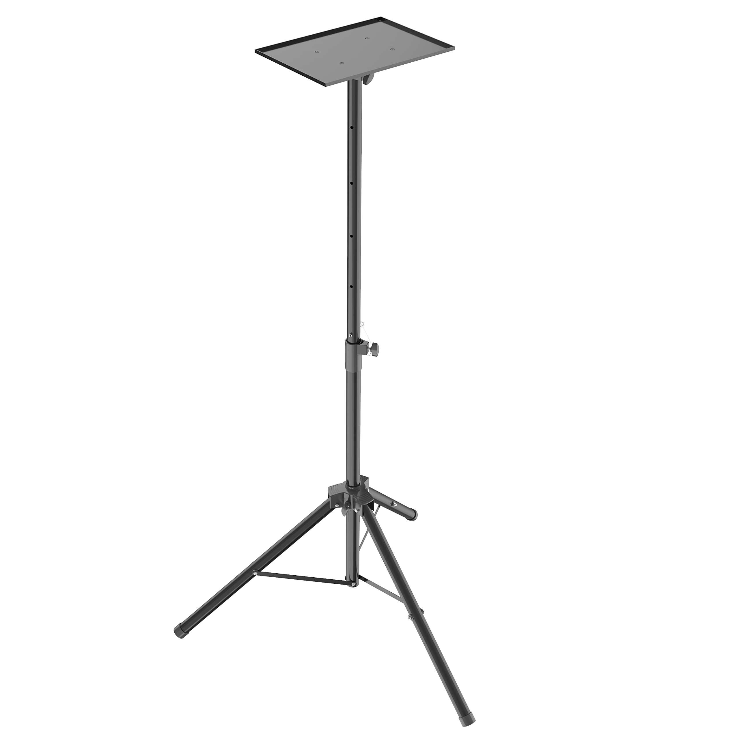 Maclean MC-953 Supporto per proiettore portatile e regolabile Stand in acciaio, regolabile in altezza 108-185 cm Supporto da Pavimento Regolabile