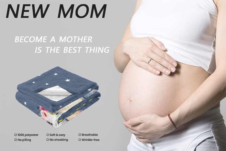 New Mom Gifts, Mom to be Gifts, First Time Mommy Present, Gender Reveal Blanket for New Moms - 60" X 50" - Image 8