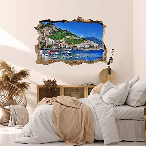 Wandmotiv24 Adesivo da Parete 3D Costiera
