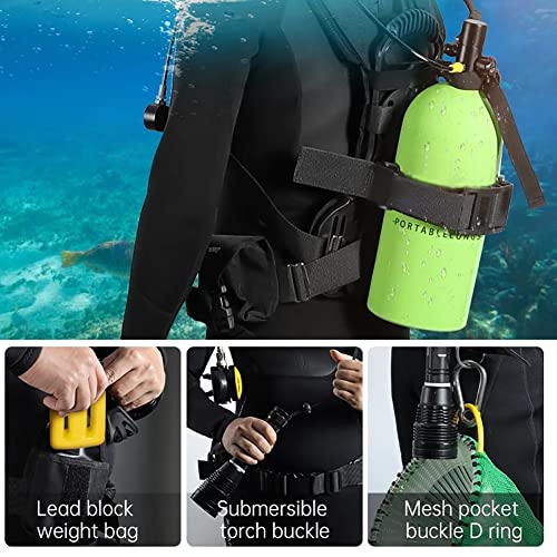 3L draagbare duiktanks, duikuitrusting voor onderwaterverkenningsduiken, duikuitrusting met 35-50 minuten onderwaterademhaling (kleur: zwart, maat: zonder duikmasker) - Image 5