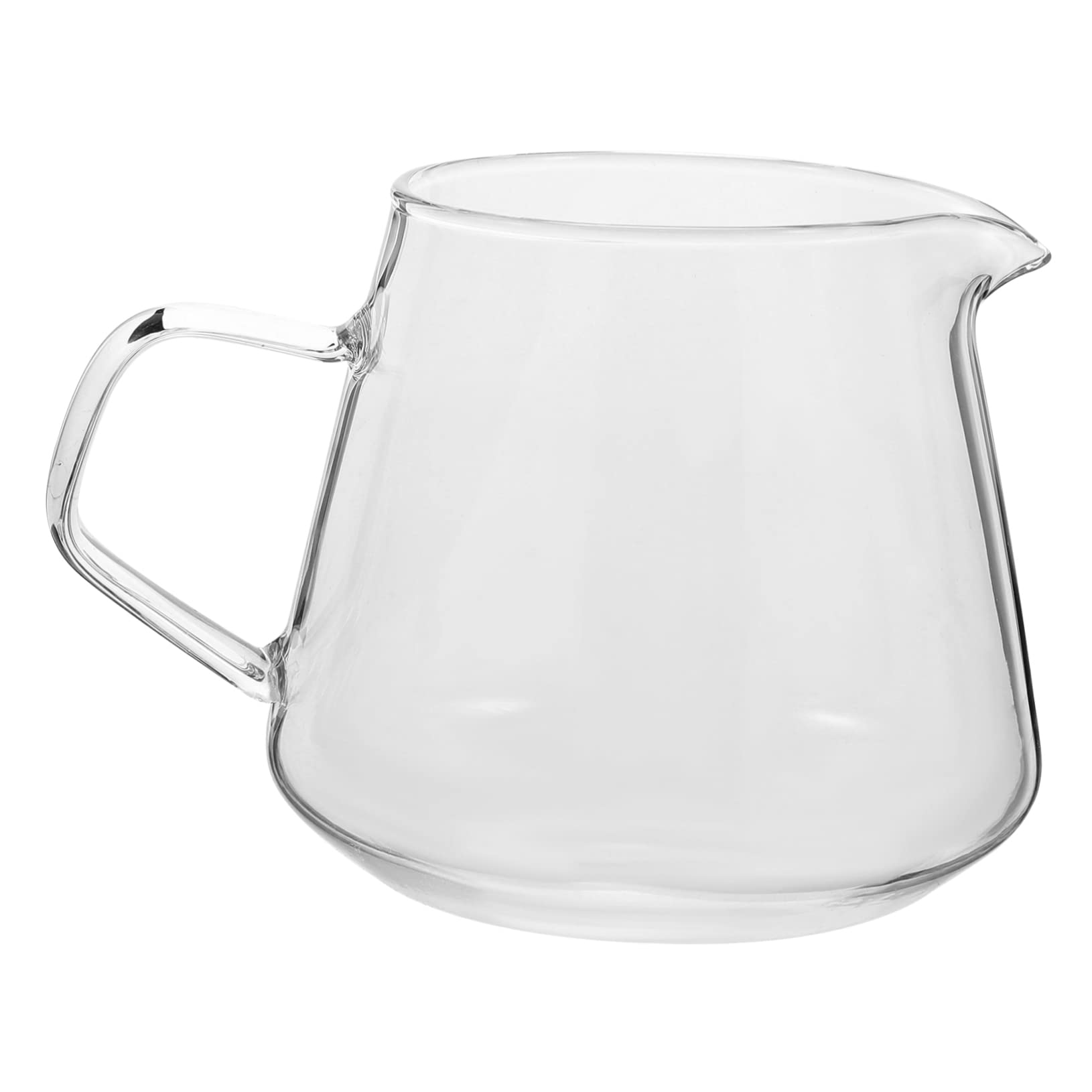 PRETYZOOM Glass Pitcher Coffee Maker 650ml Dispenser Cup Design for Home Shops Restaurants