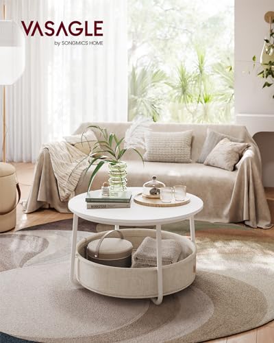 Table basse ronde chaleureuse pour vos soirées café dans un salon cocooning - 3
