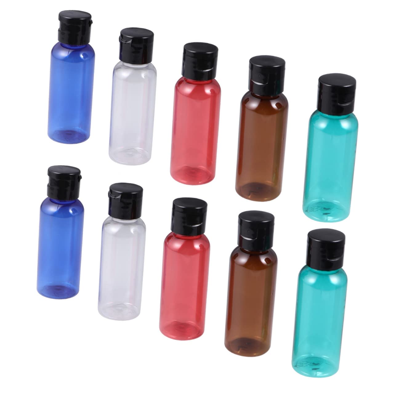 BESTYASH 3 Set Viaggio Ricaricabili Contenitori Vuoti Pratici Marrone Blu E Trasparente Per E Lozioni 10 Pezzi * 3