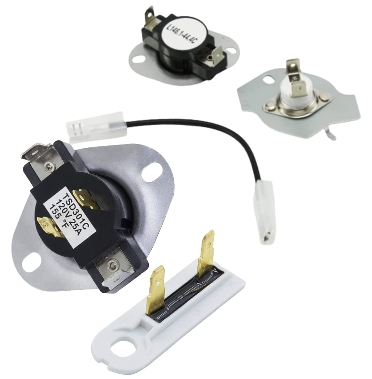 Kit fusibles de termostato de secadora W10480709 para reparar fallos de calor