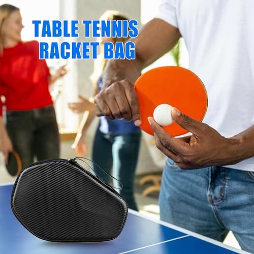Bolsa de pala de ping pong resistente con forro interior suave para transporte 3