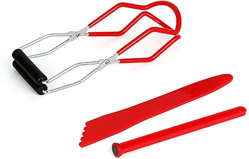 Aifeier ET El kit de herramientas para enlatado incluye 1 removedor de burbujas para reventar, 1 elevador de tapa de tarro y 1 pinza de acero