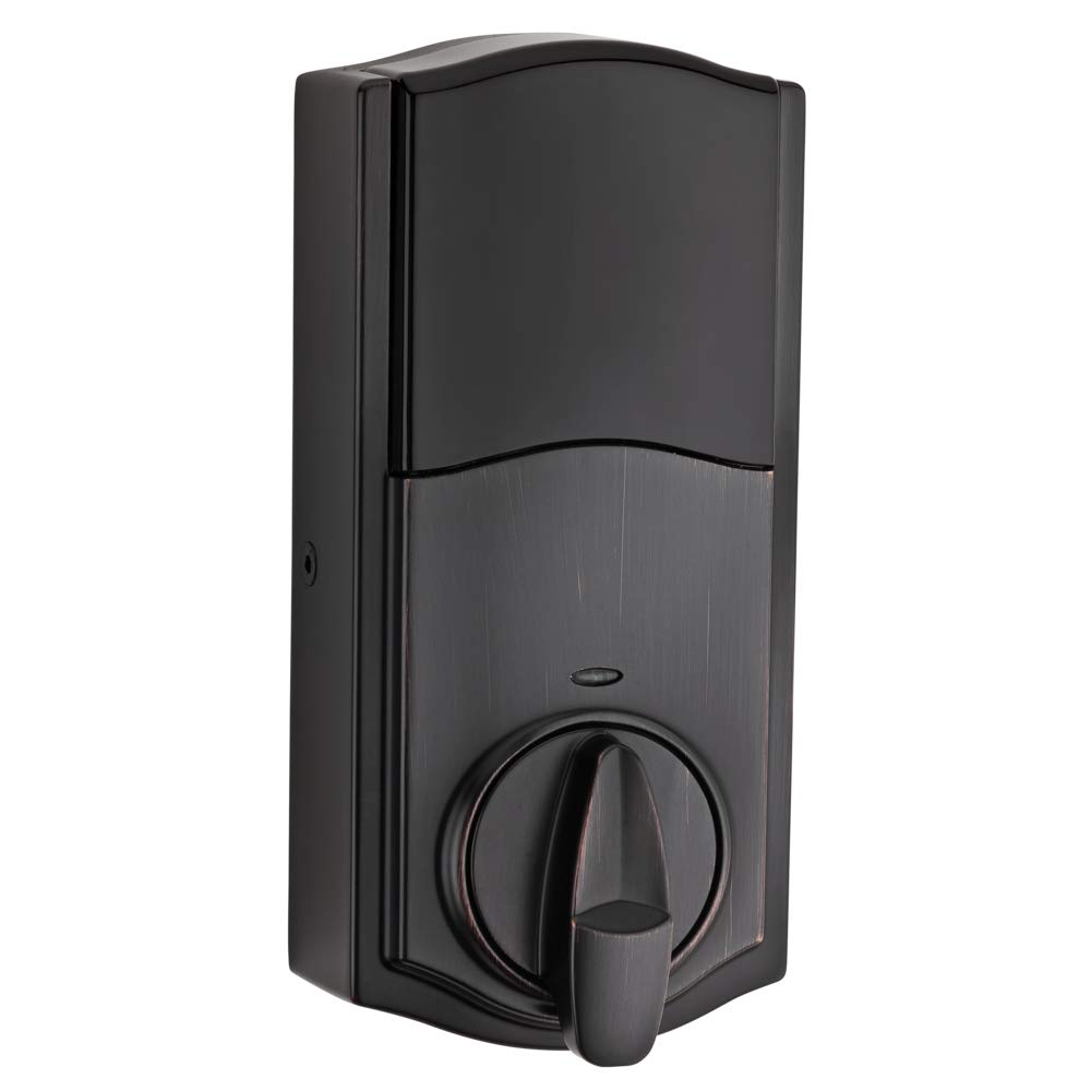 Defiant Pêne Dormant électronique Carré à Pavé Tactile Compact En Nickel Satiné | Home Depot Canada