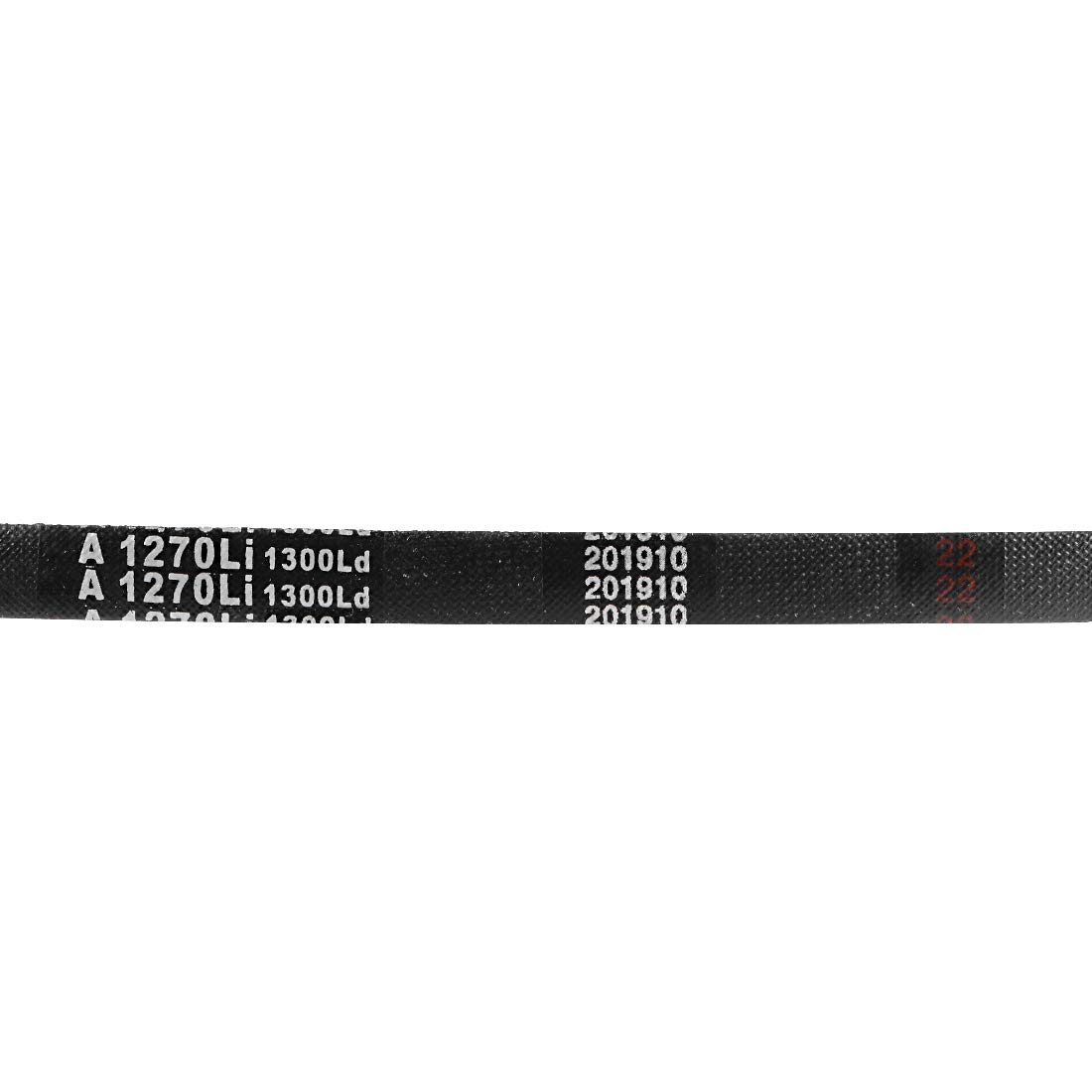 sourcing map A-1270 Courroies Trapézoïdales 50" Circonférence Intérieure A-Section Caoutchouc Courroie Entraînement 2Pcs