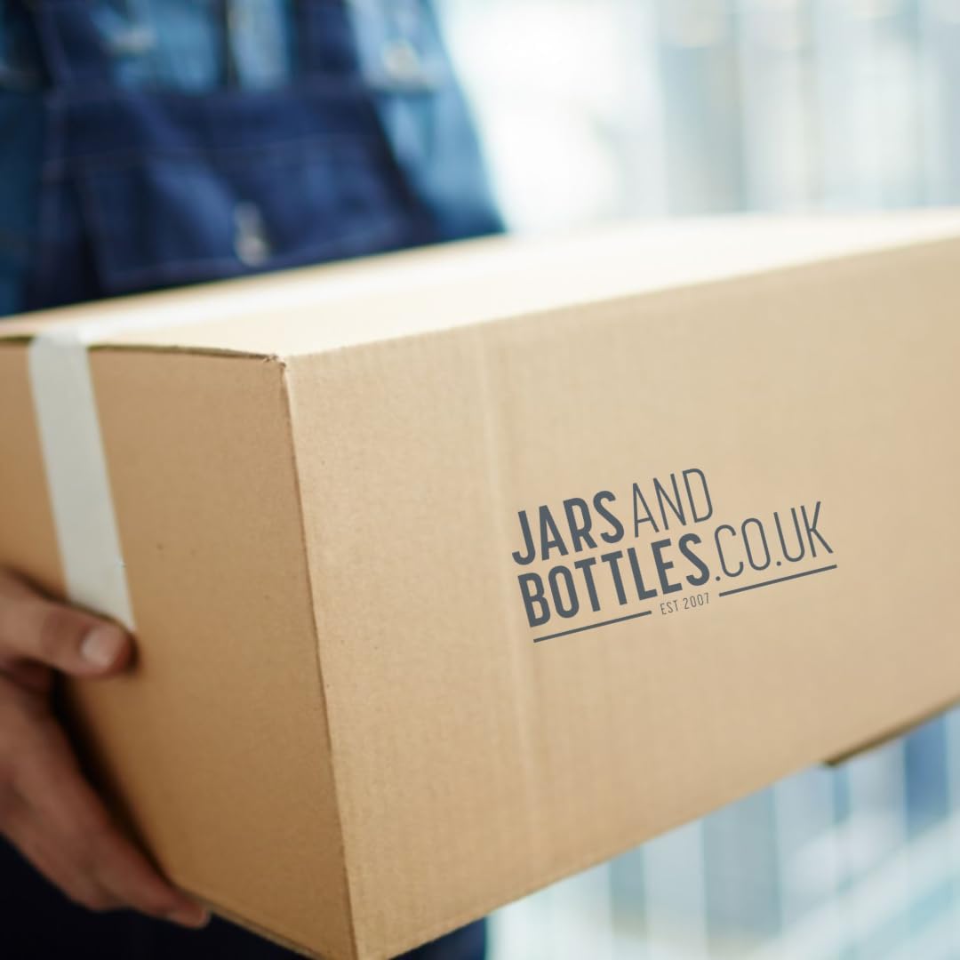 J&B Marmeladengläser, rund, 300 ml, inkl. goldfarbenen Drehkappen, Einmachgläser und Chutney-Gläser, 24 Stück