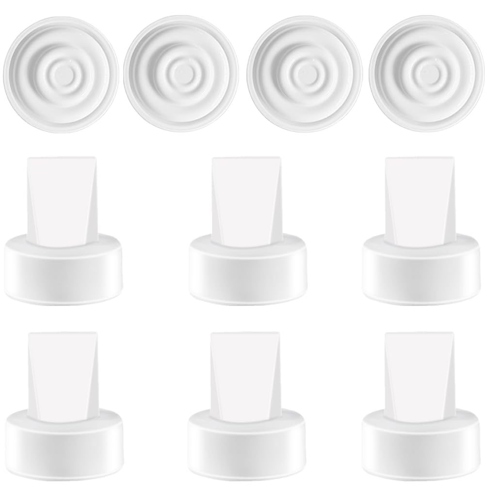 10pcs Pump Parts Set,6pcs Duckbill Valves and 4pcs Silicone Membrane Replacement Parts Compatible with Spectra S1 Spectra S2 Spectra 9 Plus Breast Pumps