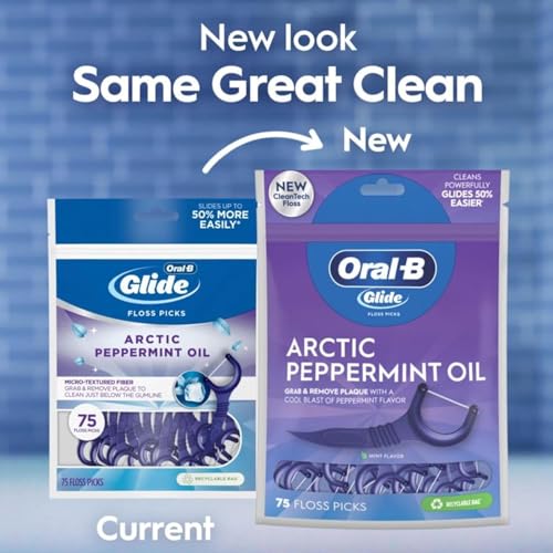 Oral-B Glide 3D-Weiß Floss Picks Radiant Mint, 75CT (Pack of 6) – Ansicht 3