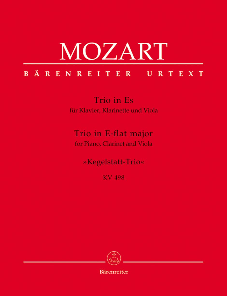 Trio K498 Kegelstatt Pno, Clar(Vln),Vla - SET