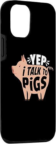Miniatura 6 de iPhone 12 mini Yep I talk to pigs, funny pig farmer, veterinary technician Case