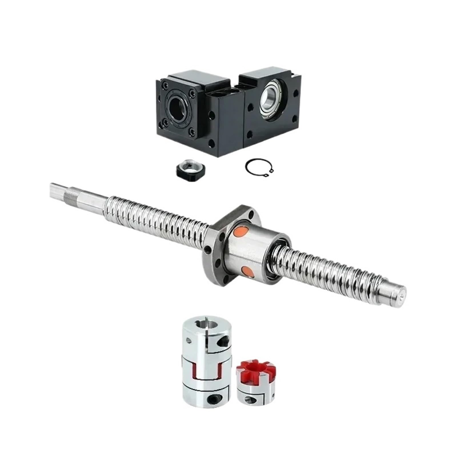 Guida scorrevole lineare in miniatura Guide lineari da 20 mm Guida quadrata HGR20 con cursore HGH20CA con kit vite a ricircolo di sfere SFU1605(700MM)