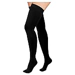 Athbavib 20-30mmHg Thigh High Compression Stockings for Women & Men, Closed Toe Medical Compression Socks Graduated Support Compression Sock for Varicose Veins Swelling Treatment