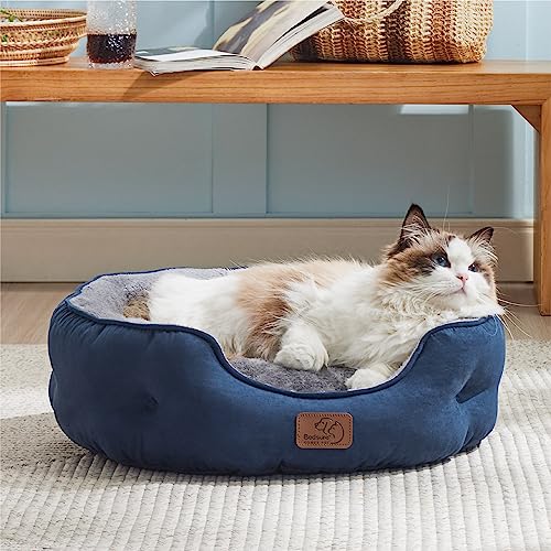 image for Bedsure Dog Beds for Small Dogs - Round Cat Beds for Indoor Cats, Wash