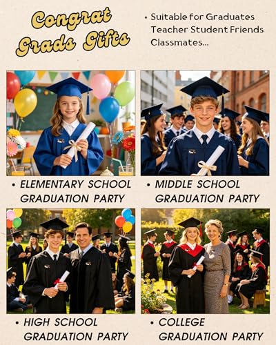 Image of Graduation Pins Bulk with Storage Bag for Class of 2026 Graduation Cap Diploma Enamel Pins for Backpack Hat Jackets Congrat Grads Gifts for Students Teachers Classmates 2026 Graduation Party Favors