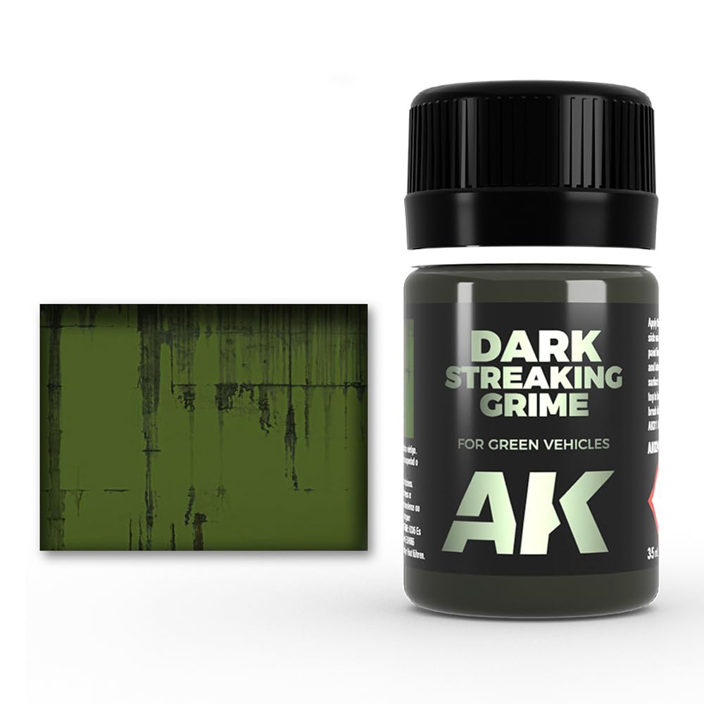 AK InteractiveAK00024 Dark Streaking Grime 35ml,Green