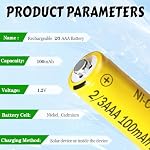 Ni-CD 2/3AAA 100mAh 1.2V Batterie solaire rechargeable 4 Boîtes 2 /3AAA Piles 1.2V pour les lumières solaires extérieures, nid 2/3aaa pile 1.2V