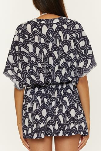 Trina Turk Women's Arches Pocket Tunic Dress, V-Neck, Casual, Beach Cover Ups3