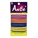 AwEx No Slip Color Hair Ties,Strong Hair Elastics, Active Ponytail Holders,No Pull Hair Bands,Pack of 16 ct