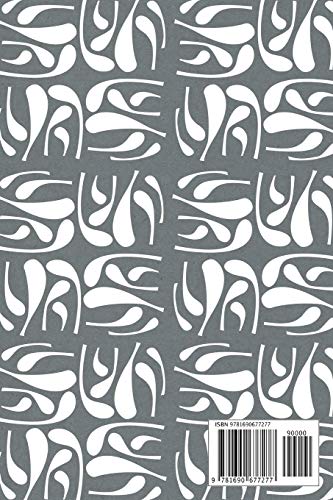 Notes: A Blank Guitar Tab Music Notebook with Mid Century Style Pattern Cover Art image 4