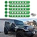 Side Door handle insert Grab Handle & Push Button Knobs Cover Trim Fit for Jeep Wrangler JK JKU 2007-2018