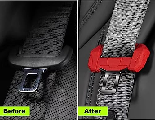 image for HANNHAI Car Universal Seat Belt Clips Cover,Seat Belt Buckle Protector