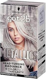 Got2b Metallic Permanent Hair Color, M71 Metallic Silver