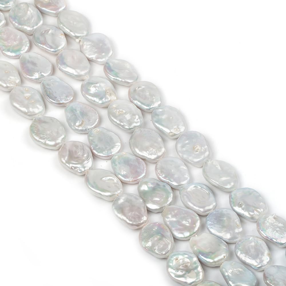 15-20mm Natural Freshwater Pearl Beads,14inch Genuine Irregular Pearl Carft Loose Gemstones Beads for DIY Jewlry Making