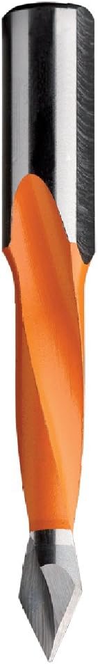 CMT 314.050.12 2 Flute Dowel Drill for Through Holes, 5mm (13/64-Inch) Diameter, 10x26mm Shank, Left-Hand Rotation