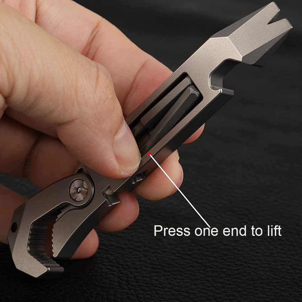 Amazon | JOTOUCH チタン製こじ棒、屋外多機能プライバーセット EDC