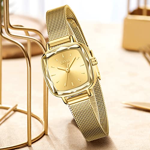 Montre classique chic or rectangle finitions haute qualité - 6