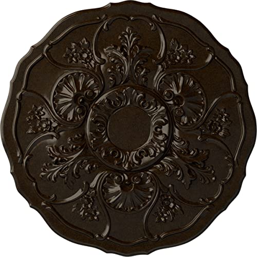 Image of Ekena Millwork CM22CNBZS 22-1 /2 x 1-1 /2 Cornelia Ceiling Medallion, Bronze