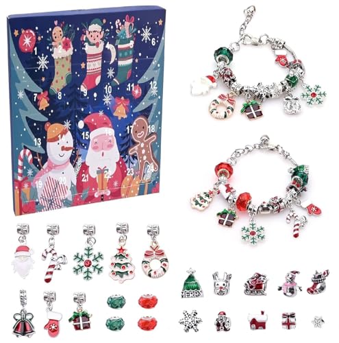 Christmas Advent Calendar 2024 for Girls,Xmas Jewellery Charm Bracelet Advent Calendar,Jewellery Advent Calendars Countdown Gifts Boxes DIY Charms Bracelet Jewelry Xmas Gifts for Girls Christmas Advent Calendar 2024 for Girls,Xmas Jewellery Charm Bracelet Advent Calendar,Jewellery Advent Calendars Countdown Gifts Boxes DIY Charms Bracelet Jewelry Xmas Gifts for Girls