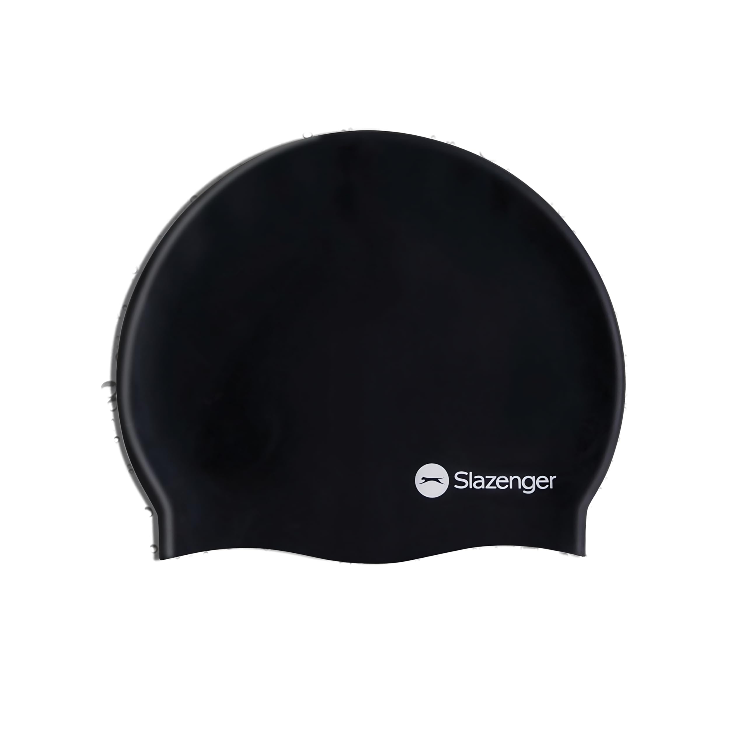 Slazenger Adults Silicone Swimming Cap Black One Size