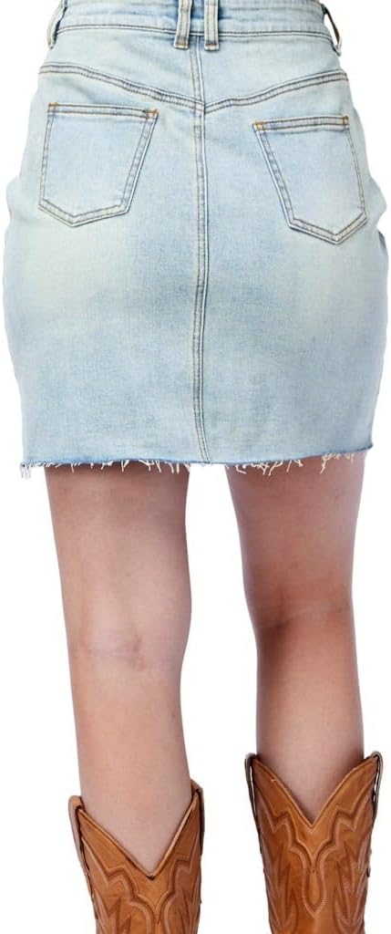 Stetson Western Skirt Womens Denim 8 Blue 11-060-0594-0554 BU
