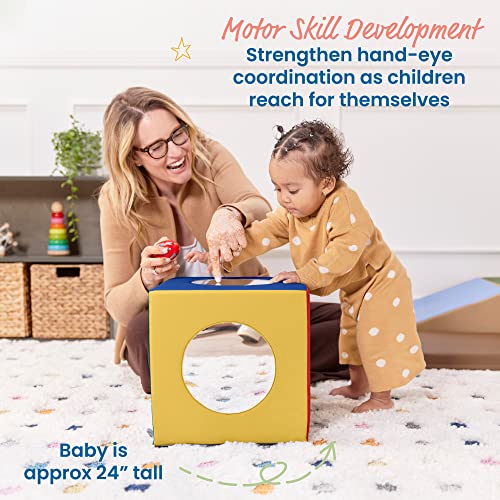 Ecr4Kids Softzone Mirror Cube, Sensory Toy, Assorted #TOP3