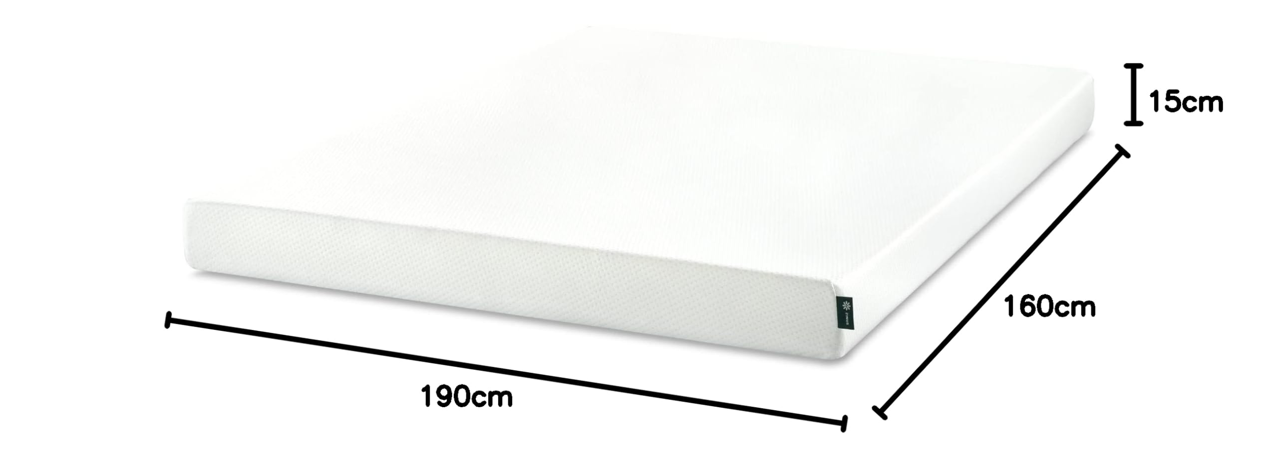 Zinus Materasso Matrimoniale 160x190 cm-Materasso 160x190Ortopedico a Schiuma Viscoelastica con Cool Gel-Altezza 15 cm–Media Rigidità–Certificato OEKO-TEX–Materasso Ortopedico Ventilato e Anti-Umidità