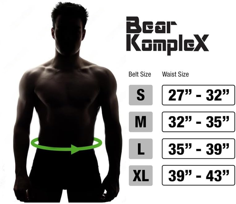 Miniatura 3 de Bear KompleX Cinturón de levantamiento de pesas APEX de cuero premium, soporte abdominal y de espalda, levantamiento de potencia, sentadillas y