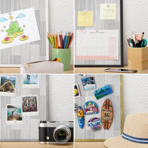 Pizarra magnética para colgar 60x40 de pared como tablón de anuncios y organizador de notas 4