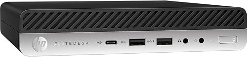 Miniatura 2 de HP EliteDesk 800G3 Mini computadora de escritorio con factor de forma, Intel Quad Core i5, 16 GB de RAM, SSD de 500 GB, Windows 10 Pro, tecladomouse