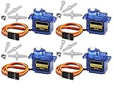 Ligero: El mini servomotor es liviano, de estructura pequeña y rápido en velocidad.