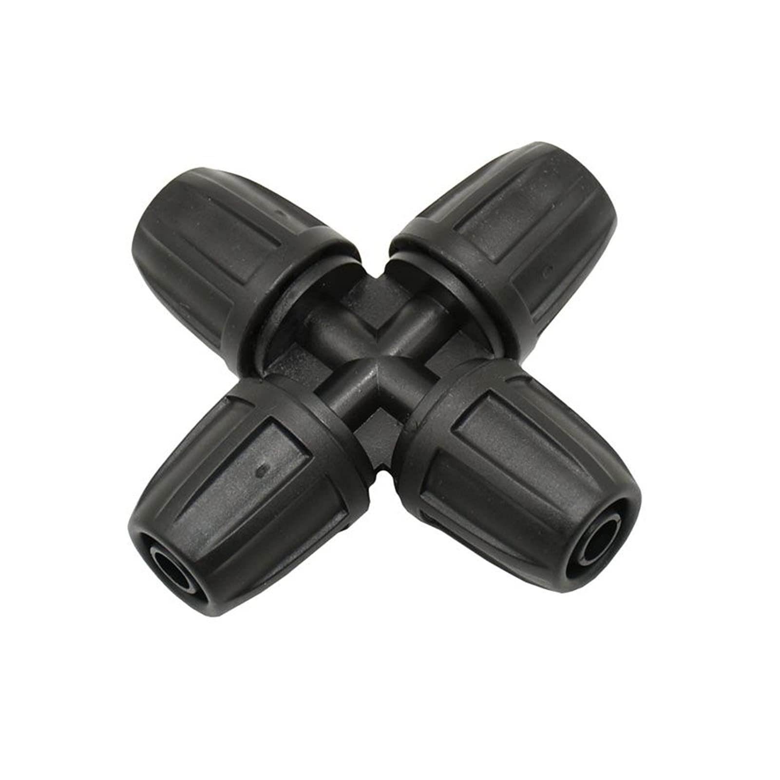 Connettore tubo flessibile 3/8 "4 vie Cross Lock Dado Deviatore Irrigazione Giardino Tubo Acqua Giunto 8/11 Adattatore 20 Pz