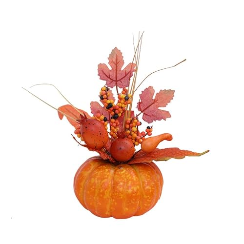 ハロウィン飾り かぼちゃ 置物 造花 カボチャ 置物 ハロウィン かぼちゃ ハロウィーンの人工カボチャ 置物 観葉植物 かぼちゃ ハロウィン かぼちゃ 置物 メープルリーフ 大きなカボチャ 紅葉 カボチャ 置物 花束装飾 秋 パーティー 店舗 撮影小物 小
