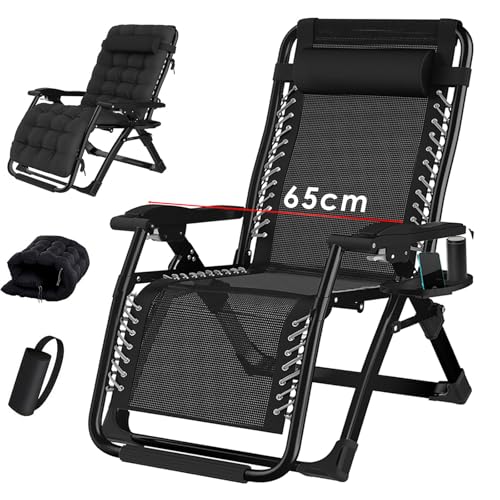 TYGYSDO Chaise longue de jardin pliable chaise de camping fauteuil de jardin Outdoor dossier haut réglable fauteuil de relaxation Chaise de camping chaise...