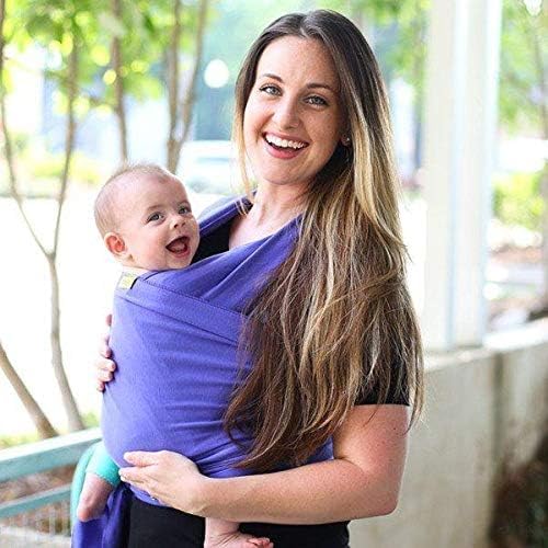 Image of Boba Baby Wrap Carrier - Original Baby Sling Carrier for Newborns (7-35 lbs), Soft, Secure, Hands-Free & Ergonomic, Ideal for Comfortable Bonding, New Parents (Purple)