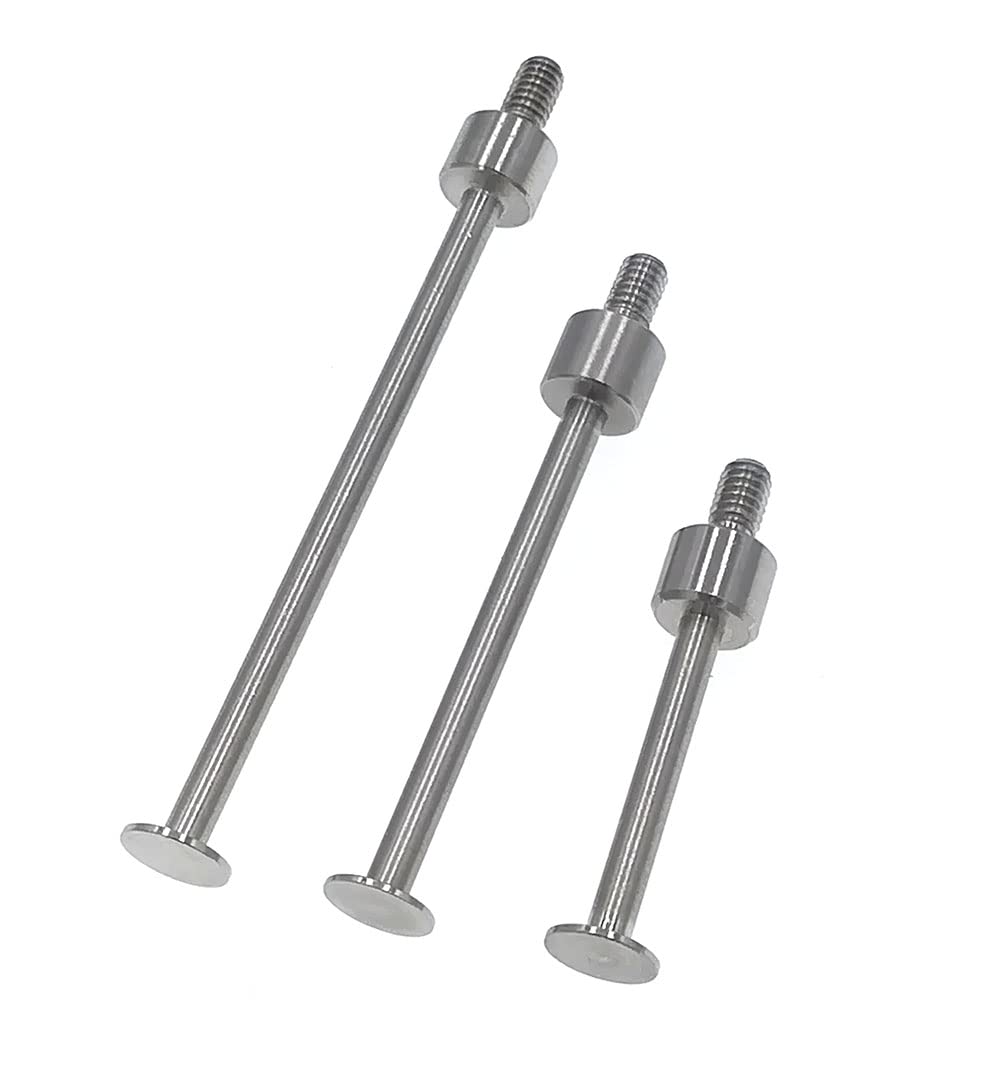 Flat Contact Points for Dial Indicator Depth Gauge 0.4mm Thickness 5mm Diameter M2.5 Thread(A Set)